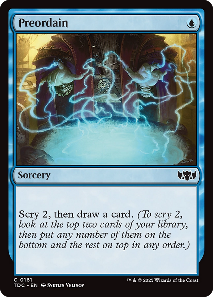 Magic: The Gathering - Preordain - Tarkir: Dragonstorm Commander