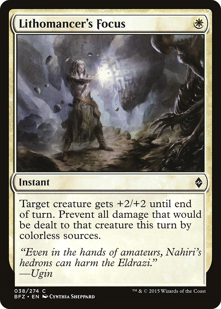 Magic: The Gathering - Lithomancer's Focus Foil - Battle for Zendikar