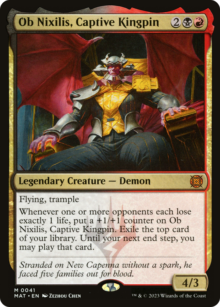 Magic: The Gathering - Ob Nixilis, Captive Kingpin - March of the Machine: The Aftermath