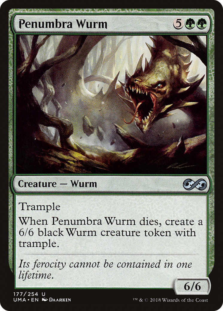 Magic: The Gathering - Penumbra Wurm Foil - Ultimate Masters