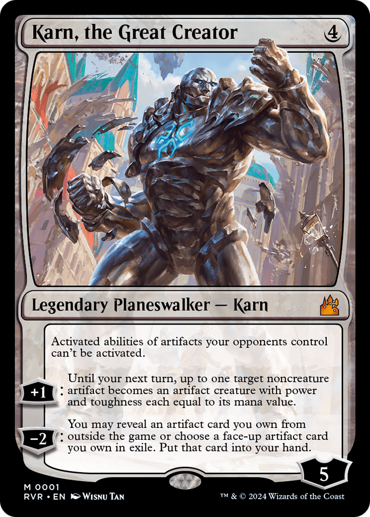 Magic: The Gathering - Karn, the Great Creator Foil - Ravnica Remastered