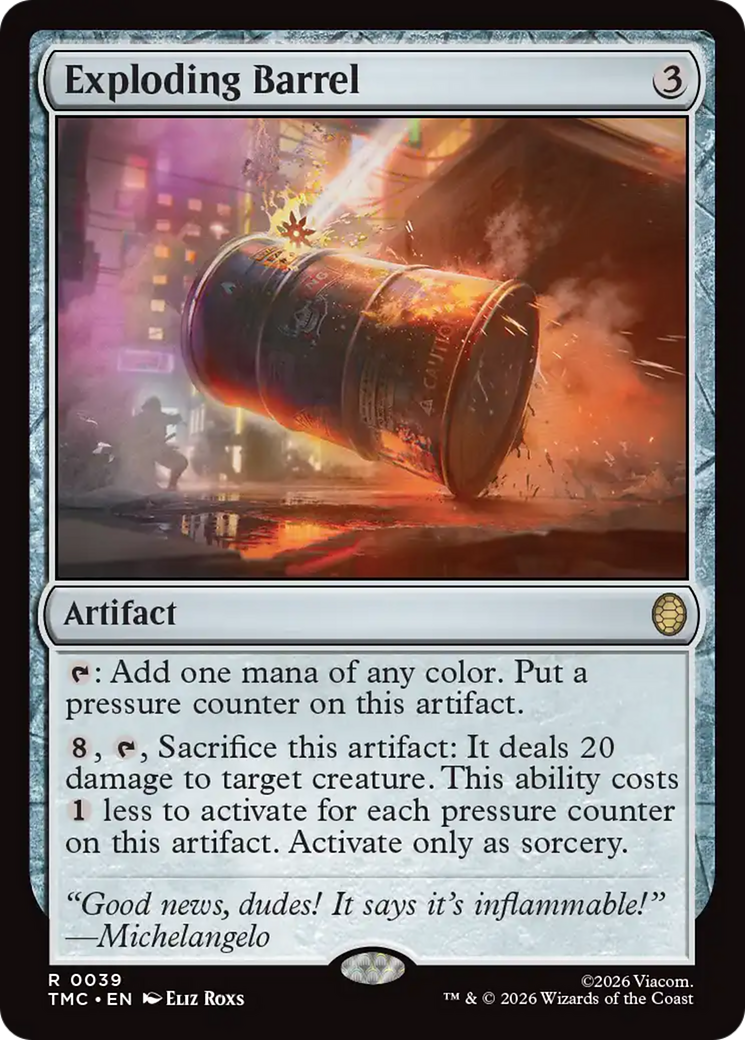 Magic: The Gathering - Exploding Barrel - Teenage Mutant Ninja Turtles Eternal