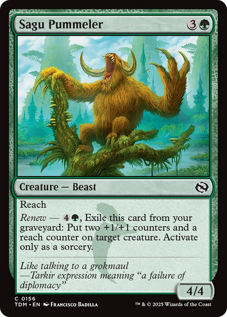 Magic: The Gathering - Sagu Pummeler Foil - Tarkir: Dragonstorm