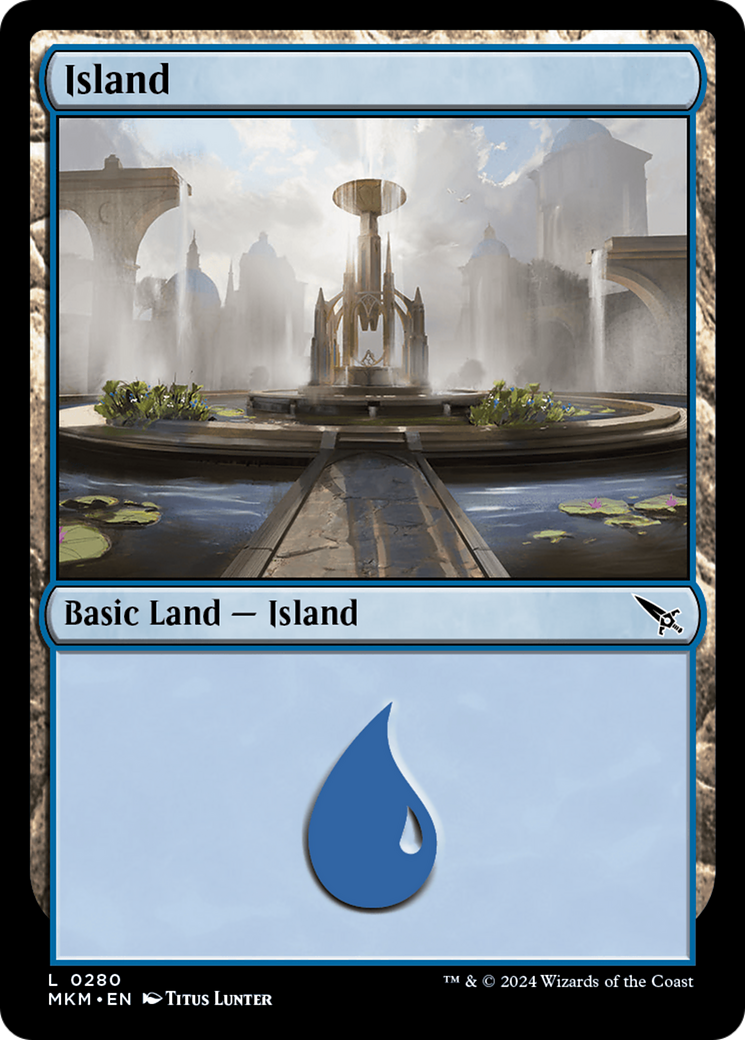 Magic: The Gathering - Island #280 Foil - Murders at Karlov Manor