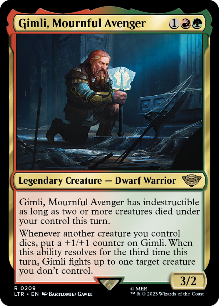 Magic: The Gathering - Gimli, Mournful Avenger - The Lord of the Rings: Tales of Middle-earth