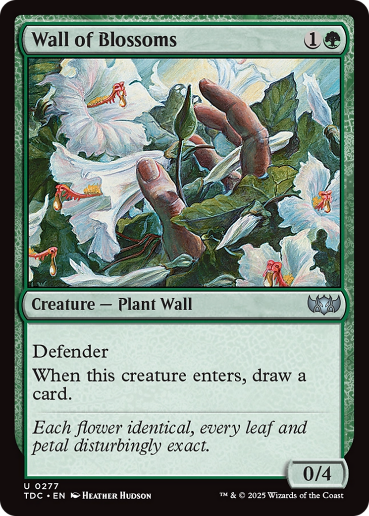 Magic: The Gathering - Wall of Blossoms - Tarkir: Dragonstorm Commander