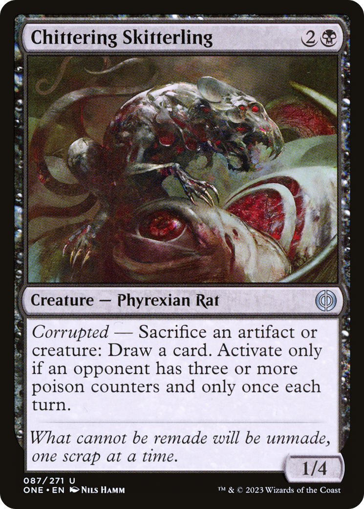 Magic: The Gathering - Chittering Skitterling Foil - Phyrexia: All Will Be One