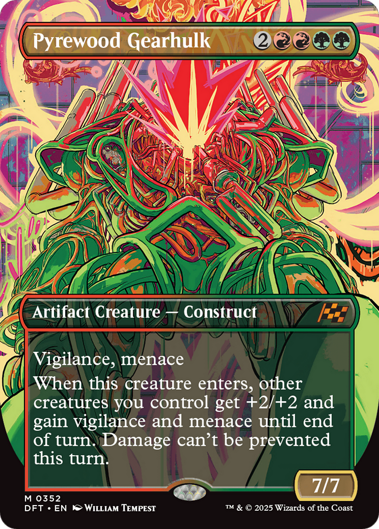Magic: The Gathering - Pyrewood Gearhulk Foil - Aetherdrift