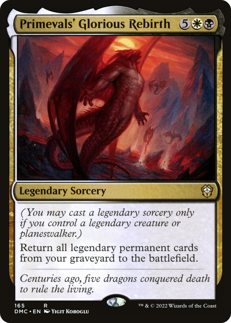 Magic: The Gathering - Primevals' Glorious Rebirth - Dominaria United Commander