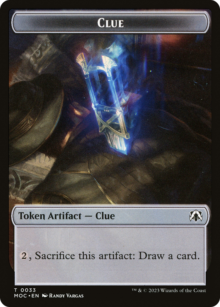 Magic: The Gathering - Clue Token - March of the Machine Commander Tokens