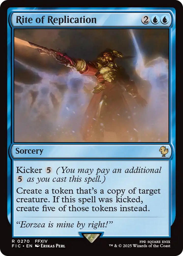 Magic: The Gathering - Rite of Replication - Final Fantasy Commander