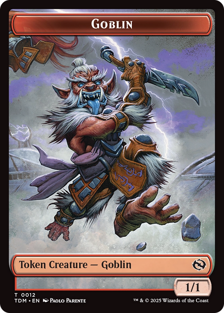 Magic: The Gathering - Goblin Token - Tarkir: Dragonstorm Tokens