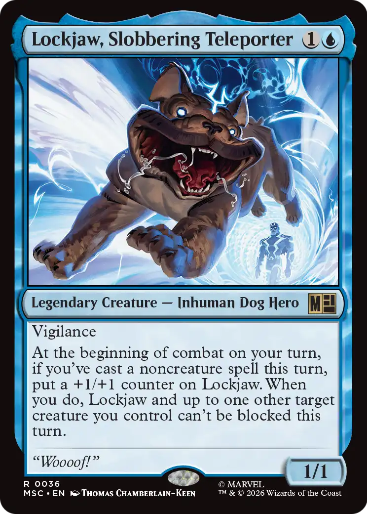 Magic: The Gathering - Lockjaw, Slobbering Teleporter - Marvel Super Heroes Commander