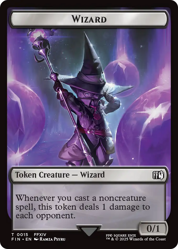 Magic: The Gathering - Wizard Token - Final Fantasy Tokens