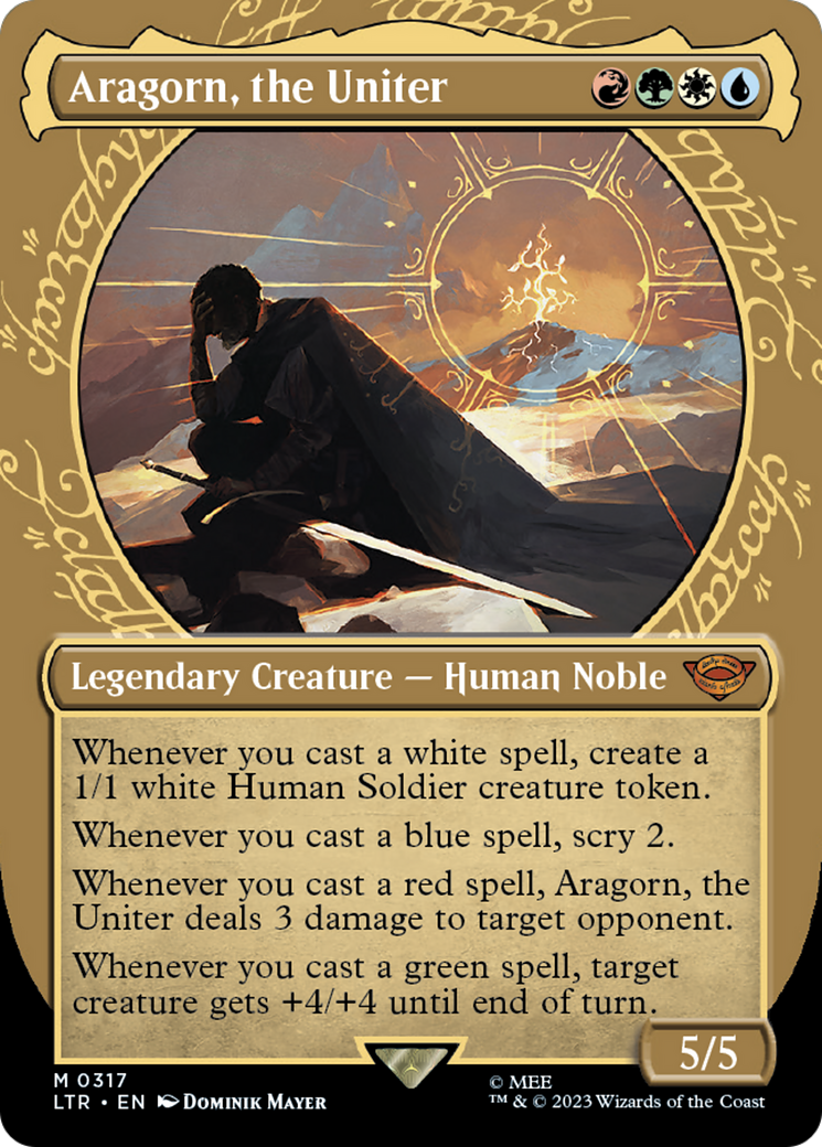 Magic: The Gathering - Aragorn, the Uniter Foil - The Lord of the Rings: Tales of Middle-earth