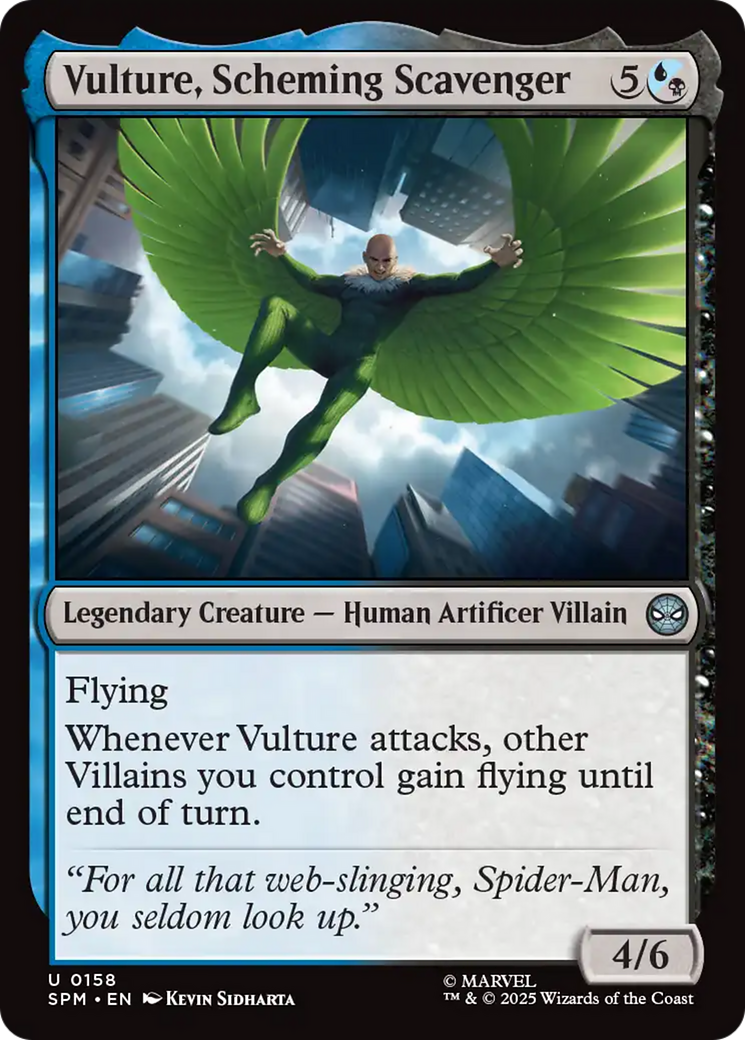Magic: The Gathering - Vulture, Scheming Scavenger Foil - Marvel's Spider-Man