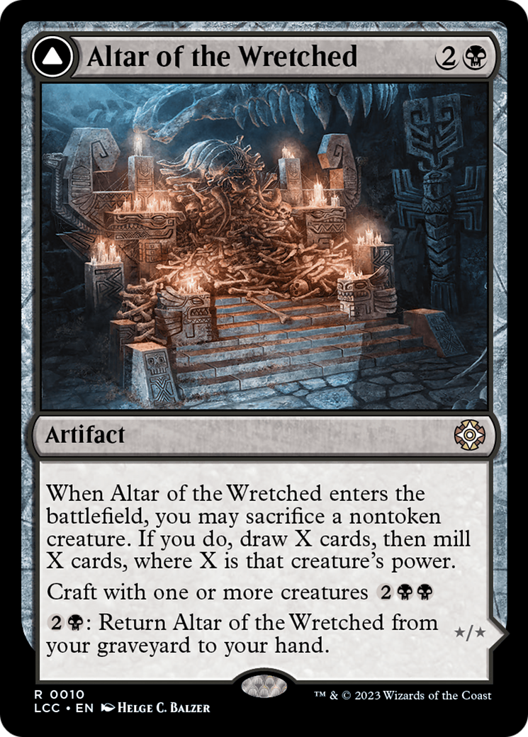 Magic: The Gathering - Altar of the Wretched // Wretched Bonemass Foil - The Lost Caverns of Ixalan Commander