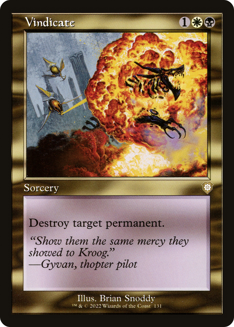 Magic: The Gathering - Vindicate - The Brothers' War Commander