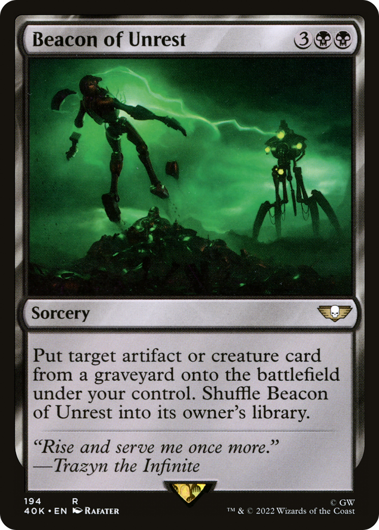 Magic: The Gathering - Beacon of Unrest - Warhammer 40000 Commander