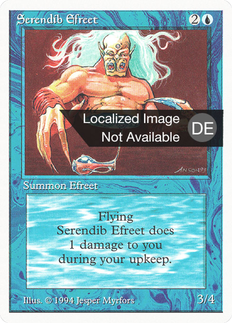 Magic: The Gathering - Serendib-Ifrit - Revised Edition
