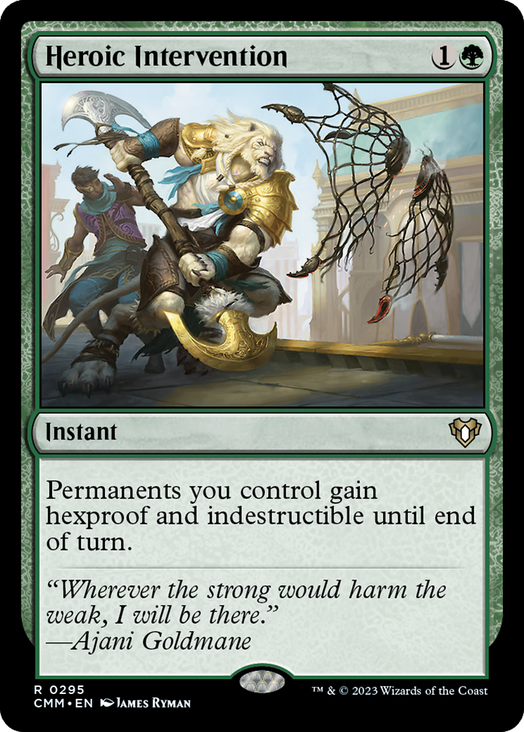 Magic: The Gathering - Heroic Intervention Foil - Commander Masters