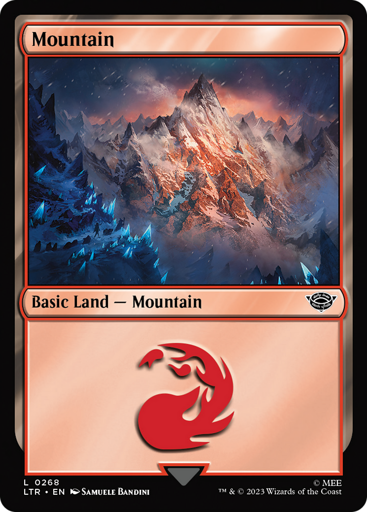 Magic: The Gathering - Mountain #268 Foil - The Lord of the Rings: Tales of Middle-earth