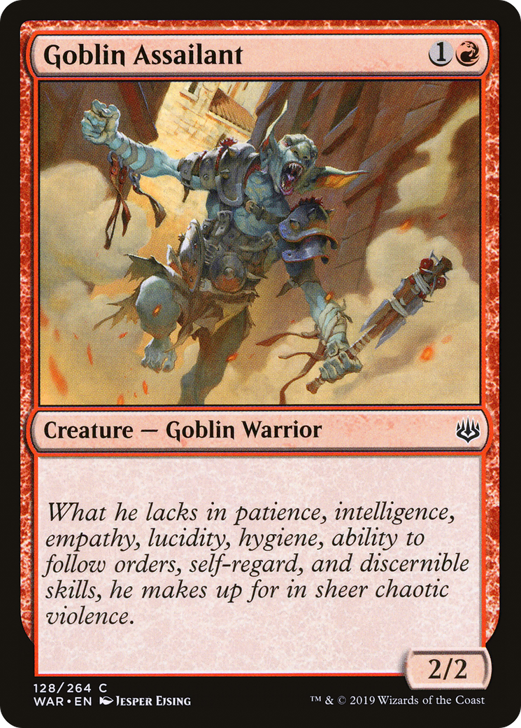Magic: The Gathering - Goblin Assailant Foil - War of the Spark