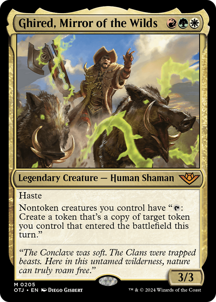 Magic: The Gathering - Ghired, Mirror of the Wilds Foil - Outlaws of Thunder Junction