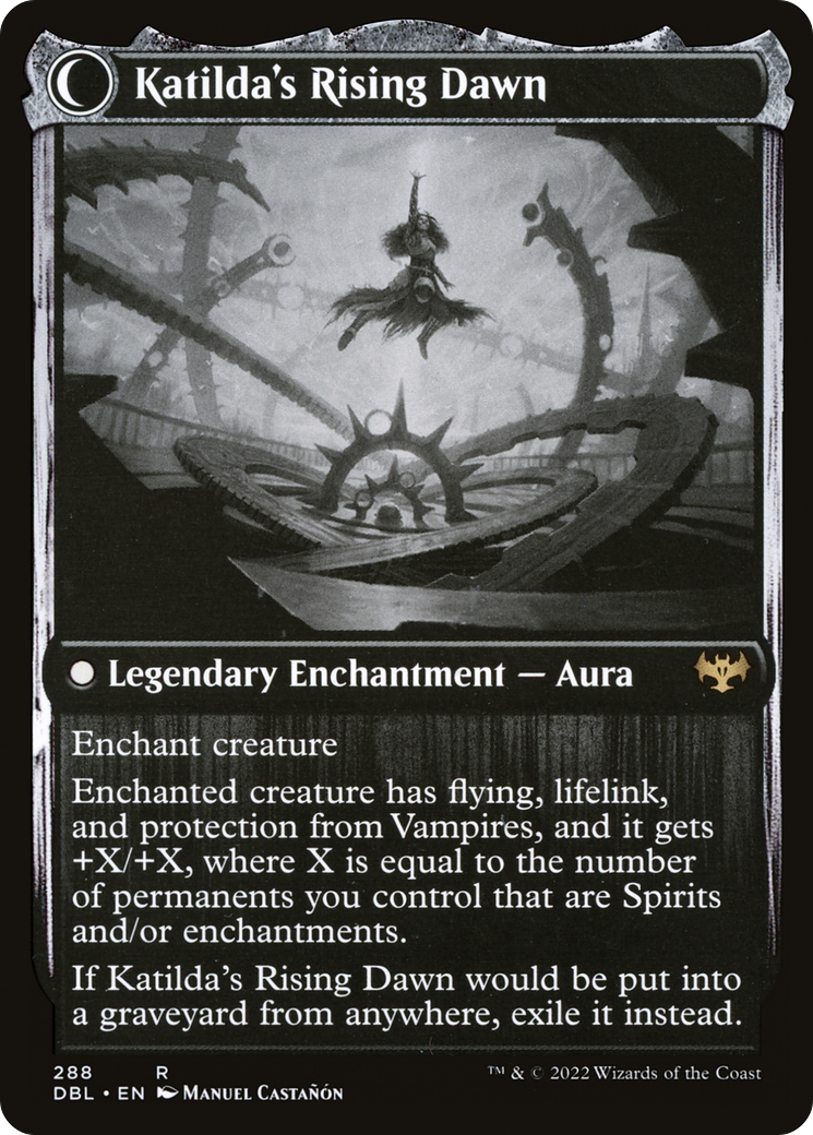 Magic: The Gathering - Katilda, Dawnhart Martyr // Katilda's Rising Dawn Foil - Innistrad: Double Feature