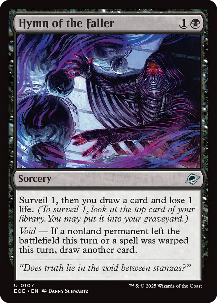 Magic: The Gathering - Hymn of the Faller Foil - Edge of Eternities