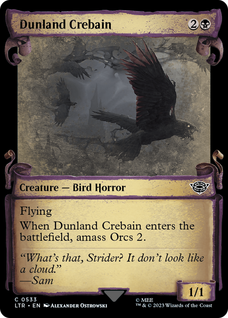 Magic: The Gathering - Dunland Crebain Foil - The Lord of the Rings: Tales of Middle-earth