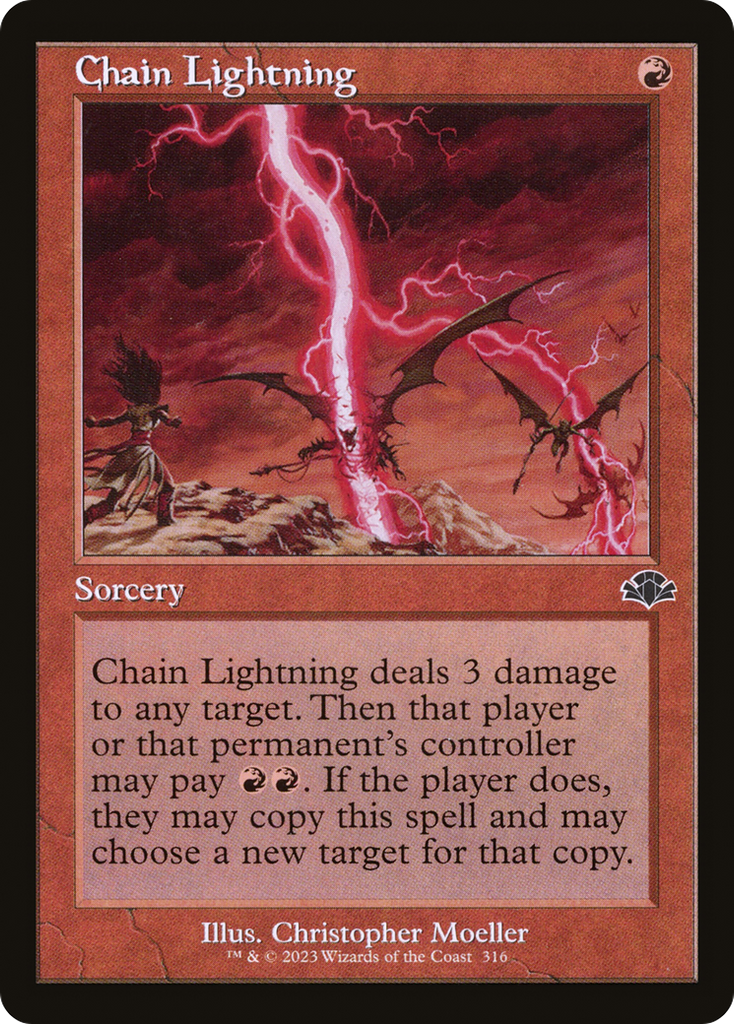 Magic: The Gathering - Chain Lightning - Dominaria Remastered