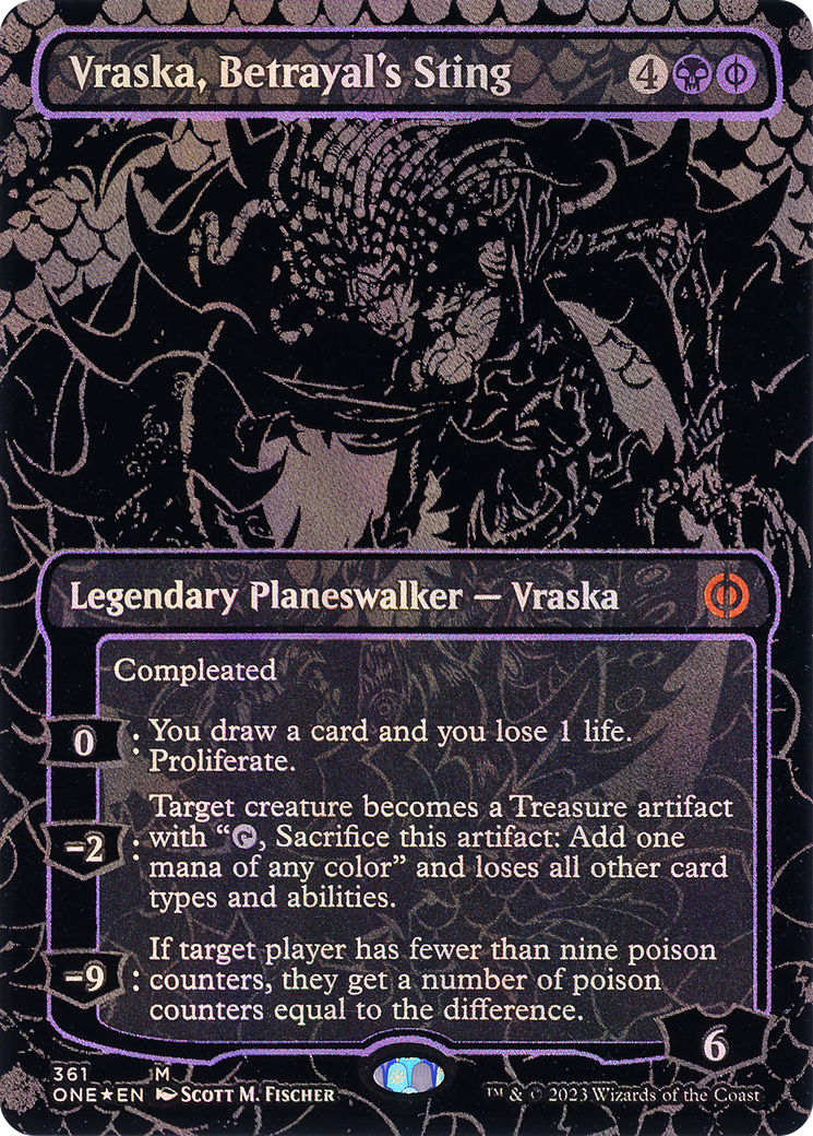 Magic: The Gathering - Vraska, Betrayal's Sting Foil - Phyrexia: All Will Be One