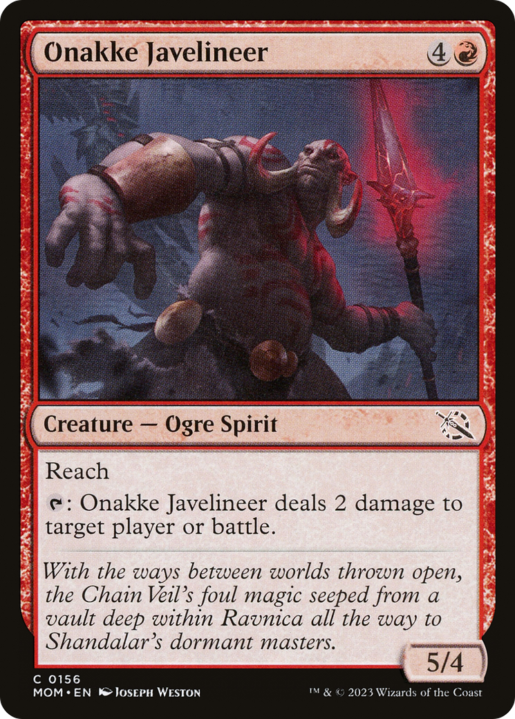 Magic: The Gathering - Onakke Javelineer Foil - March of the Machine