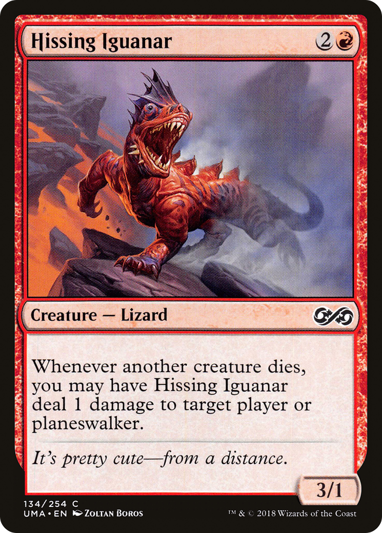 Magic: The Gathering - Hissing Iguanar Foil - Ultimate Masters