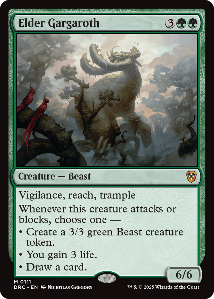 Magic: The Gathering - Elder Gargaroth - Aetherdrift Commander