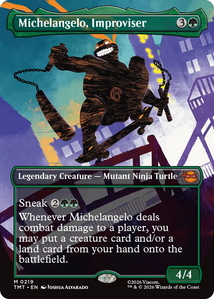 Magic: The Gathering - Michelangelo, Improviser - Teenage Mutant Ninja Turtles