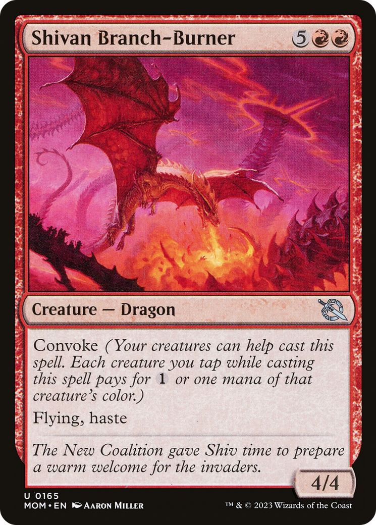 Magic: The Gathering - Shivan Branch-Burner Foil - March of the Machine