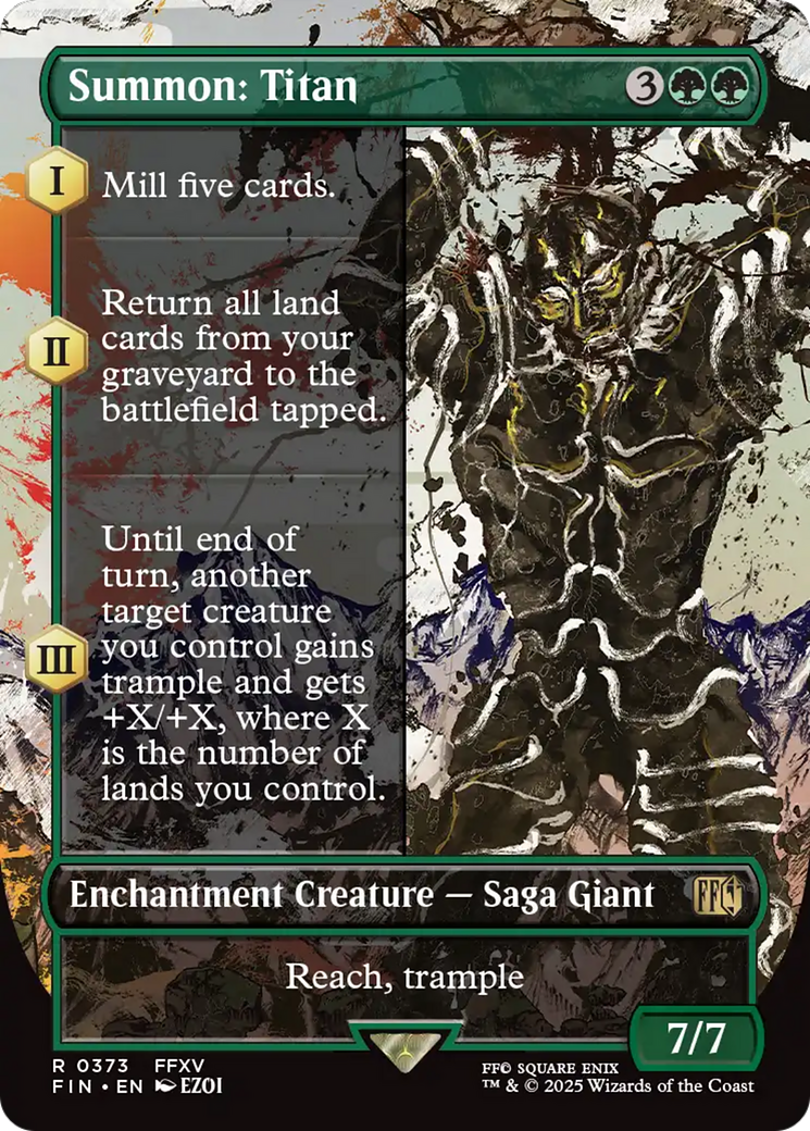 Magic: The Gathering - Summon: Titan Foil - Final Fantasy