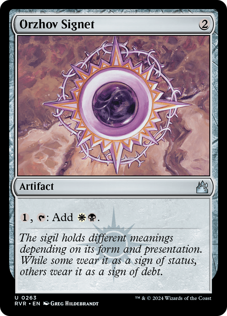 Magic: The Gathering - Orzhov Signet Foil - Ravnica Remastered
