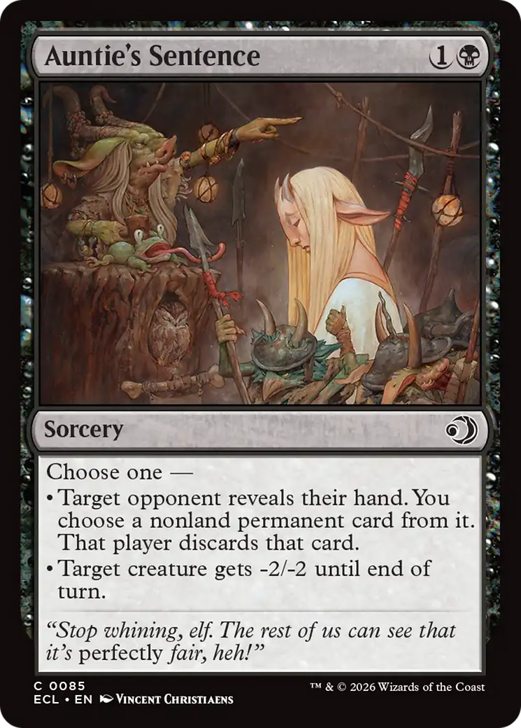 Magic: The Gathering - Auntie's Sentence - Lorwyn Eclipsed