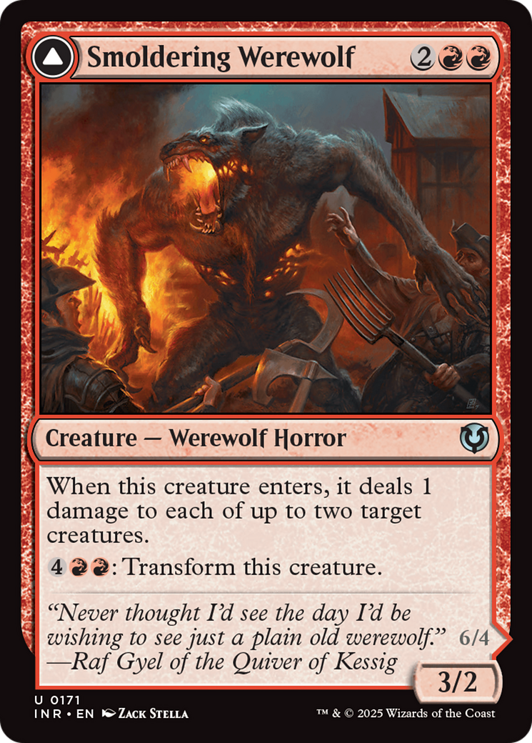 Magic: The Gathering - Smoldering Werewolf // Erupting Dreadwolf - Innistrad Remastered