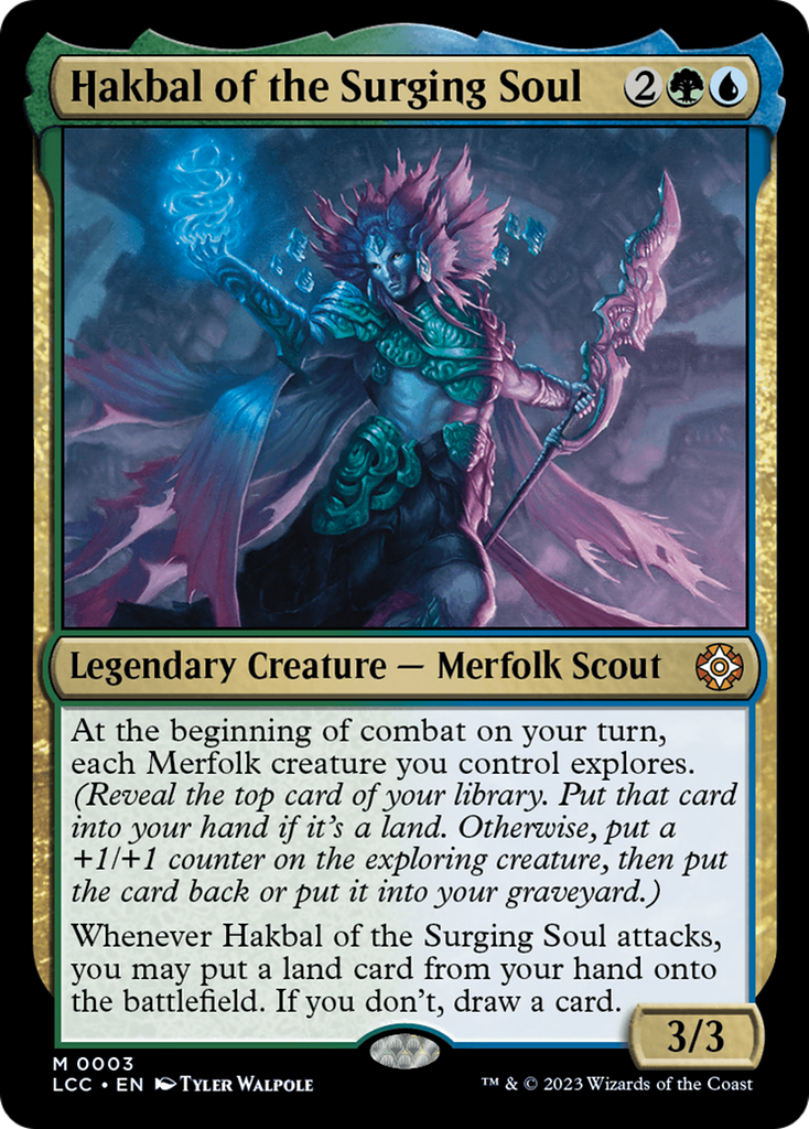 Magic: The Gathering - Hakbal of the Surging Soul - The Lost Caverns of Ixalan Commander