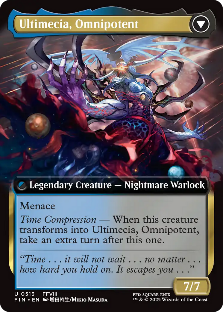 Magic: The Gathering - Ultimecia, Time Sorceress // Ultimecia, Omnipotent - Final Fantasy