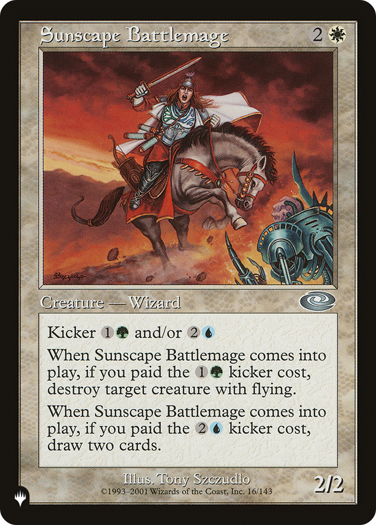 Magic: The Gathering - Sunscape Battlemage - The List