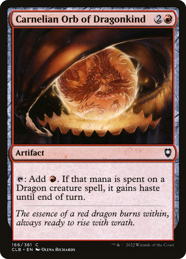 Magic: The Gathering - Carnelian Orb of Dragonkind - Commander Legends: Battle for Baldur's Gate