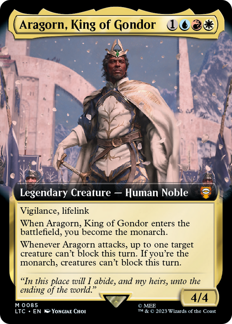 Magic: The Gathering - Aragorn, King of Gondor Foil - Tales of Middle-earth Commander