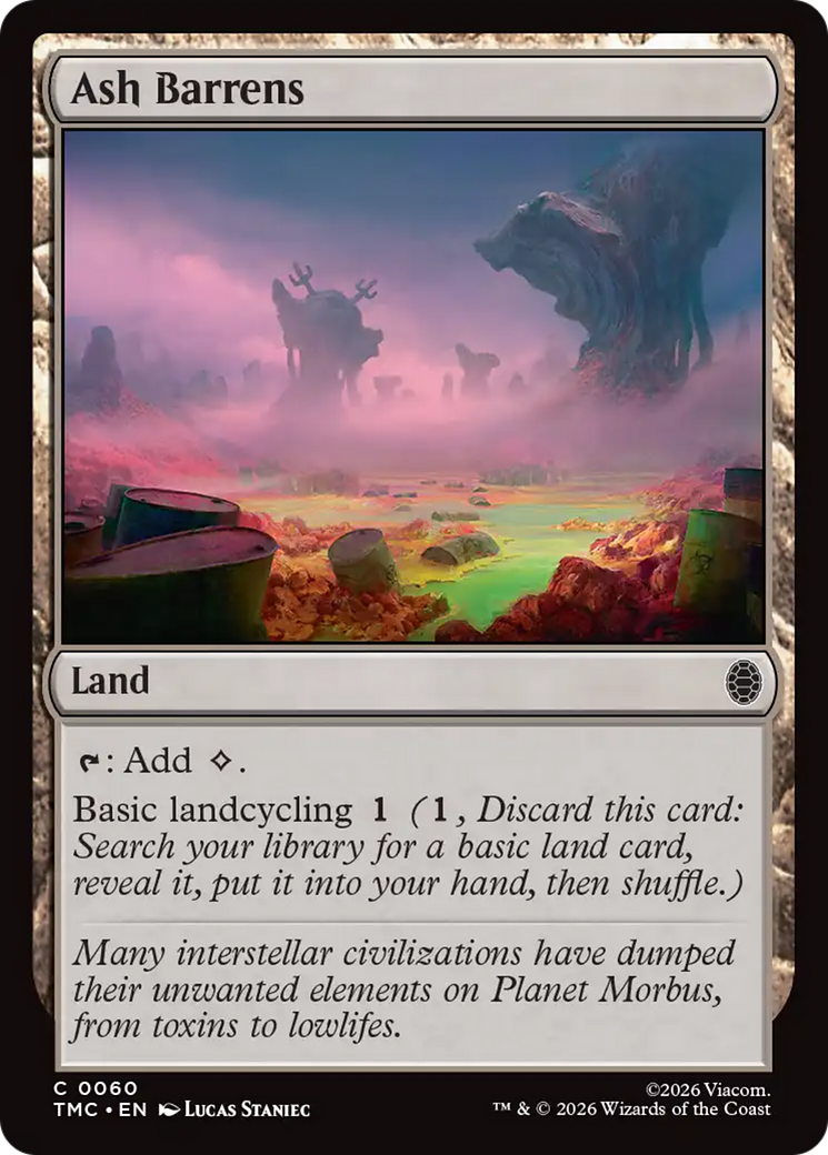 Magic: The Gathering - Ash Barrens - Teenage Mutant Ninja Turtles Eternal