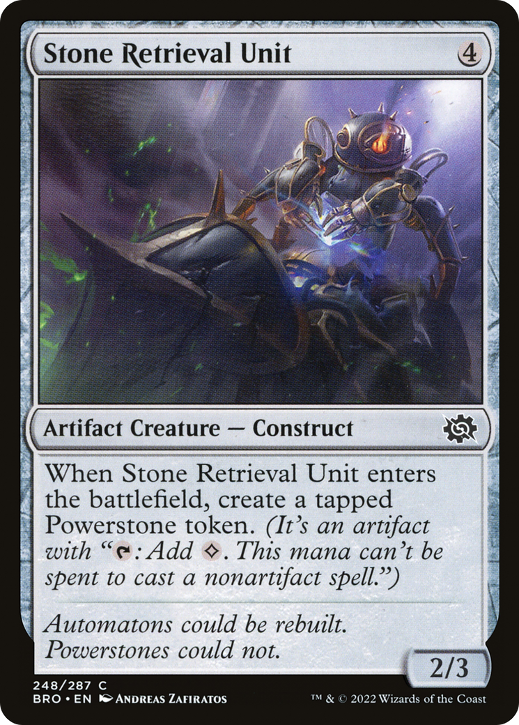 Magic: The Gathering - Stone Retrieval Unit Foil - The Brothers' War