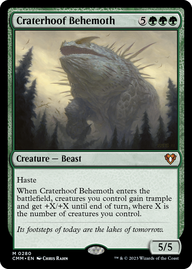 Magic: The Gathering - Craterhoof Behemoth - Commander Masters